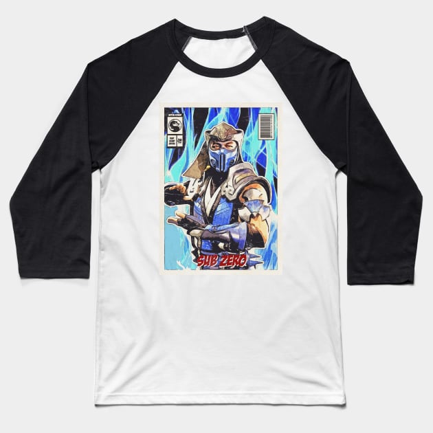 Sub Zero Comic Baseball T-Shirt by Durro